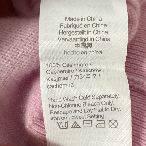 J Crew Womens Pink Cashmere Relaxed V Neck Sweater Heathered Peony size XXS - Picture 10 of 12